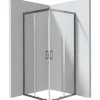Cabina doccia quadrata Zulueta Idrostile 800x1950 mm titanio