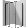 Cabina doccia rettangolare Coliseo Idrostile 1000x2000 mm nero