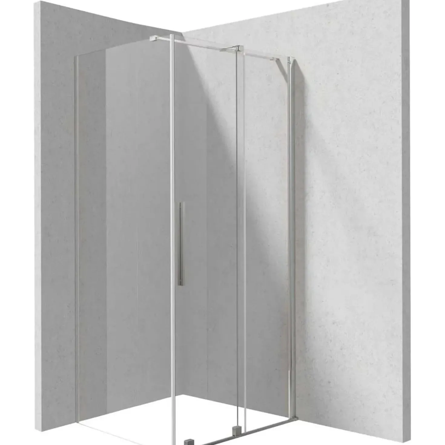 Cabina doccia rettangolare Cabaiguán Idrostile Cabaiguán 1200x1950 mm cromo