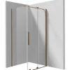 Cabina doccia rettangolare Cabaiguán Idrostile 1200x1950 mm bronzo spazzolato