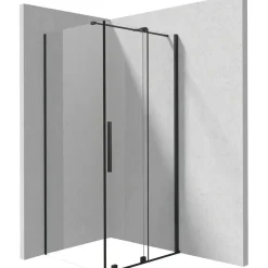 Cabina doccia rettangolare Cabaiguán Idrostile 1000x1950 mm nero