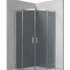 Cabina doccia semicircolare Caimito Idrostile Kerria 800x1850 mm cromo