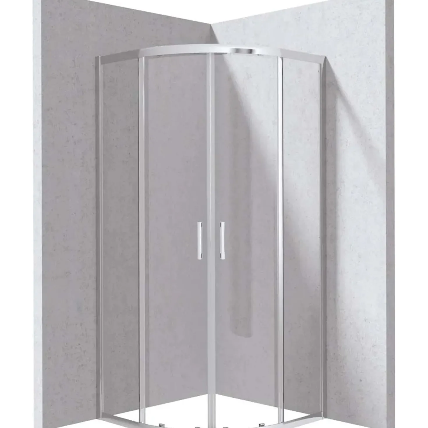 Cabina doccia semicircolare Zulueta Idrostile 900x1950 mm cromo