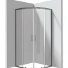 Cabina doccia semicircolare Zulueta Idrostile 900x1950 mm titanio