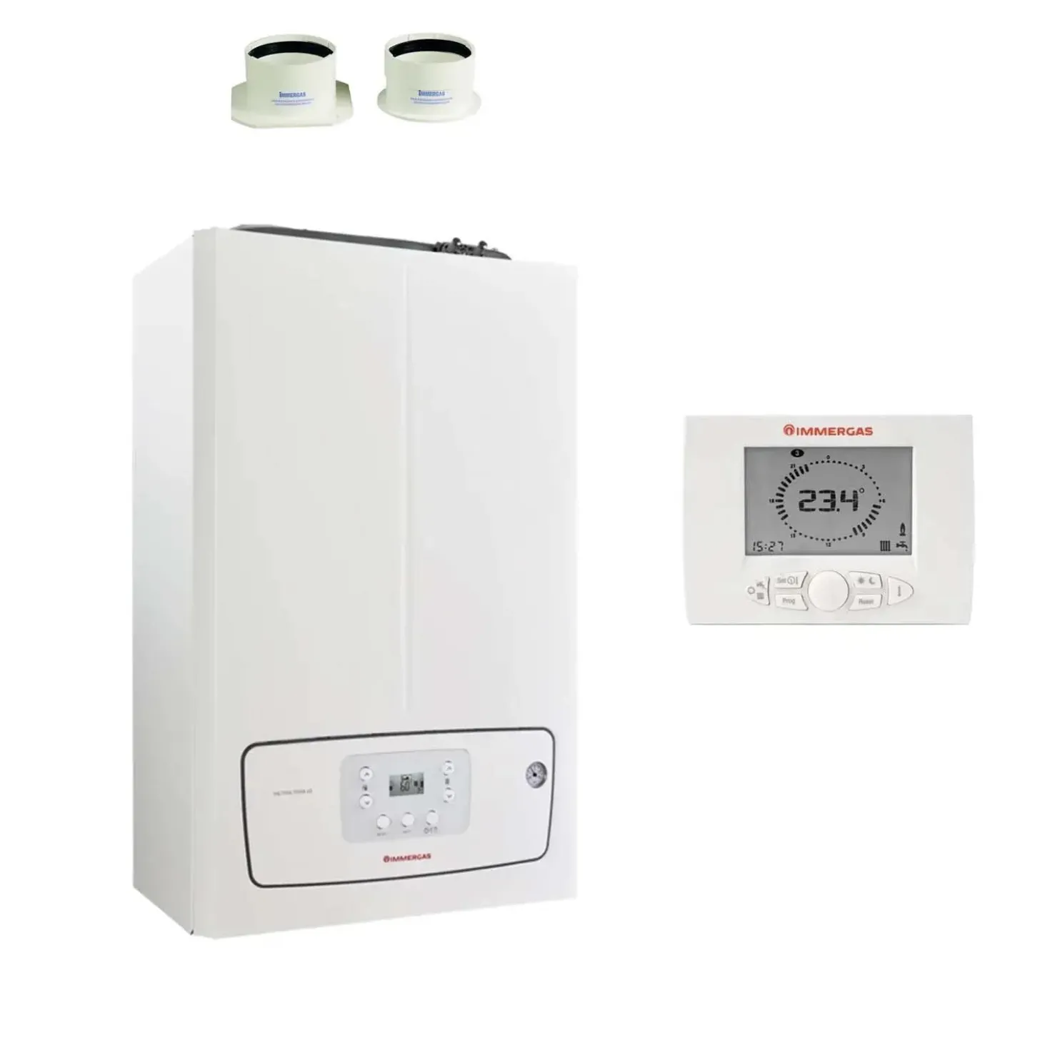 Caldaia a condensazione murale Immergas 748x440x253 mm bianco