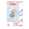 Calendario Agenda Pusheen 2025 14 mesi rosa e azzurro
