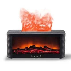 Caminetto a vapore diffusore di aroma 250 ml nero