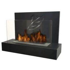 Camino bioetanolo da parete e da appoggio Maya 1,3 l - 2,5 kw/h nero