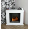 Camino bioetanolo da pavimento Raffaello in legno 1,7 l - 3 kW/h bianco