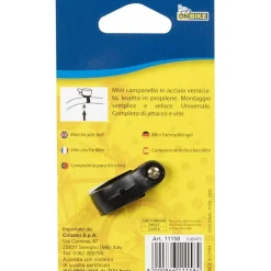 Campanello mini universale con base nero