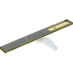 Canaletta scarico doccia lineare Idrostile reversibile 60 cm oro spazz