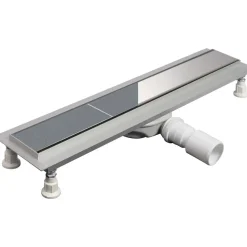 Canaletta scarico universale Idrostile alluminio 60 cm cromo