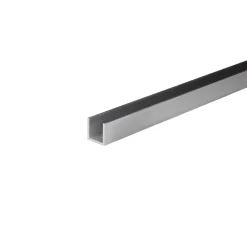 Canalina U 2 m 20x20 mm alluminio naturale
