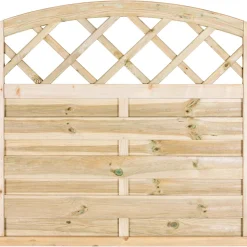 Cancello in legno a maglia diagonale 105x100 cm