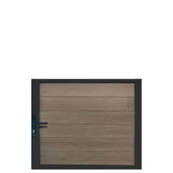 Cancello in WPC effetto legno Teck per pannello 90x95 cm legno