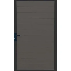 Cancello in WPC effetto liscio Antracite per pannello 90x180 cm antracite
