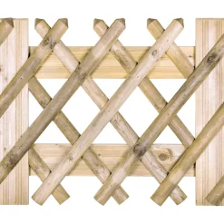 Cancello incrociato in legno 80x100 cm