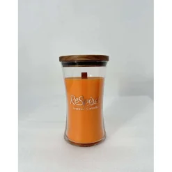 Candela design clessidra al profumo di arancia e cannella 610 g
