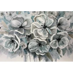 Canvas dipinto Fiori Azzurri 60x90cm