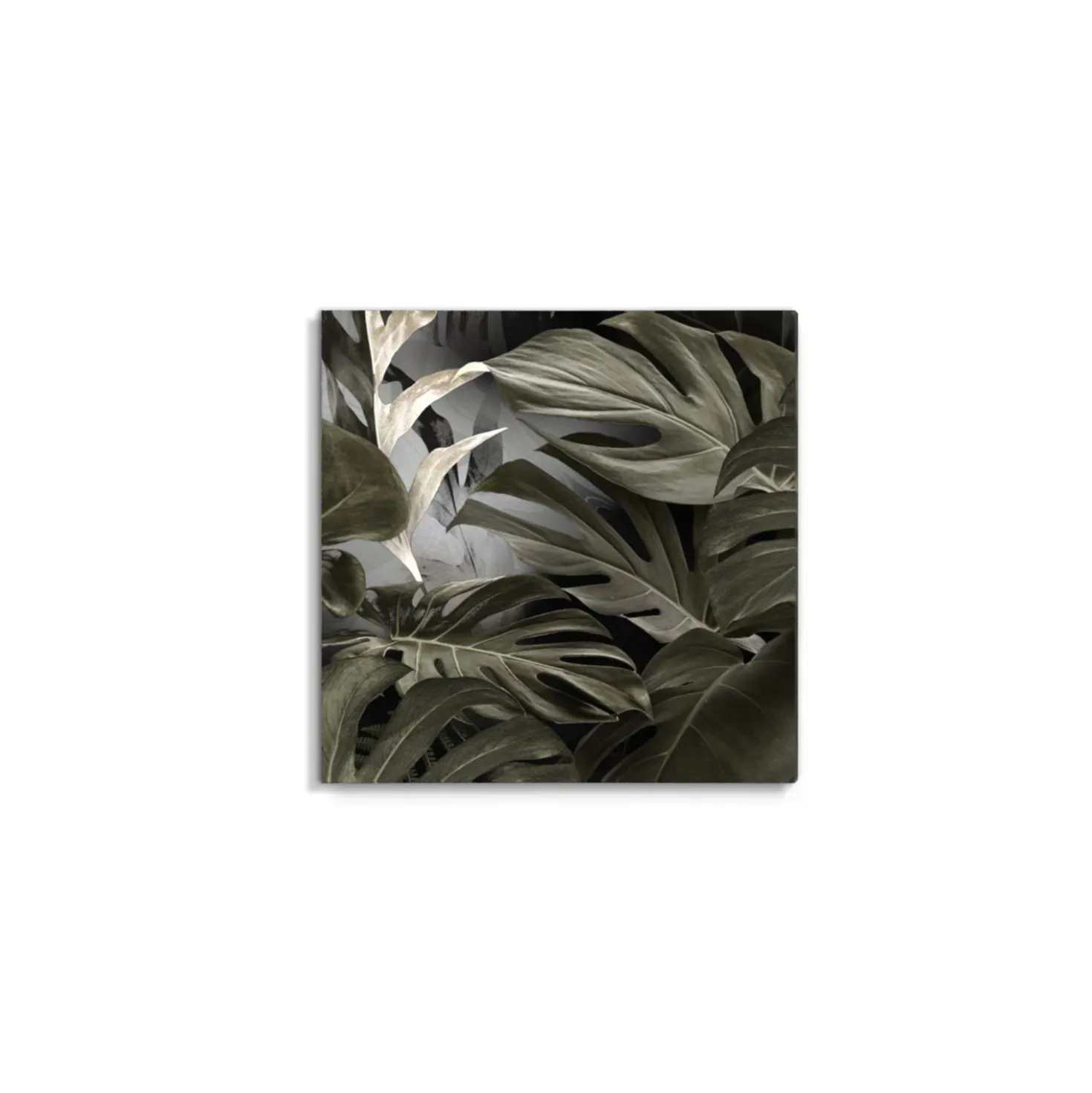 Canvas 30x30 cm set foglie a