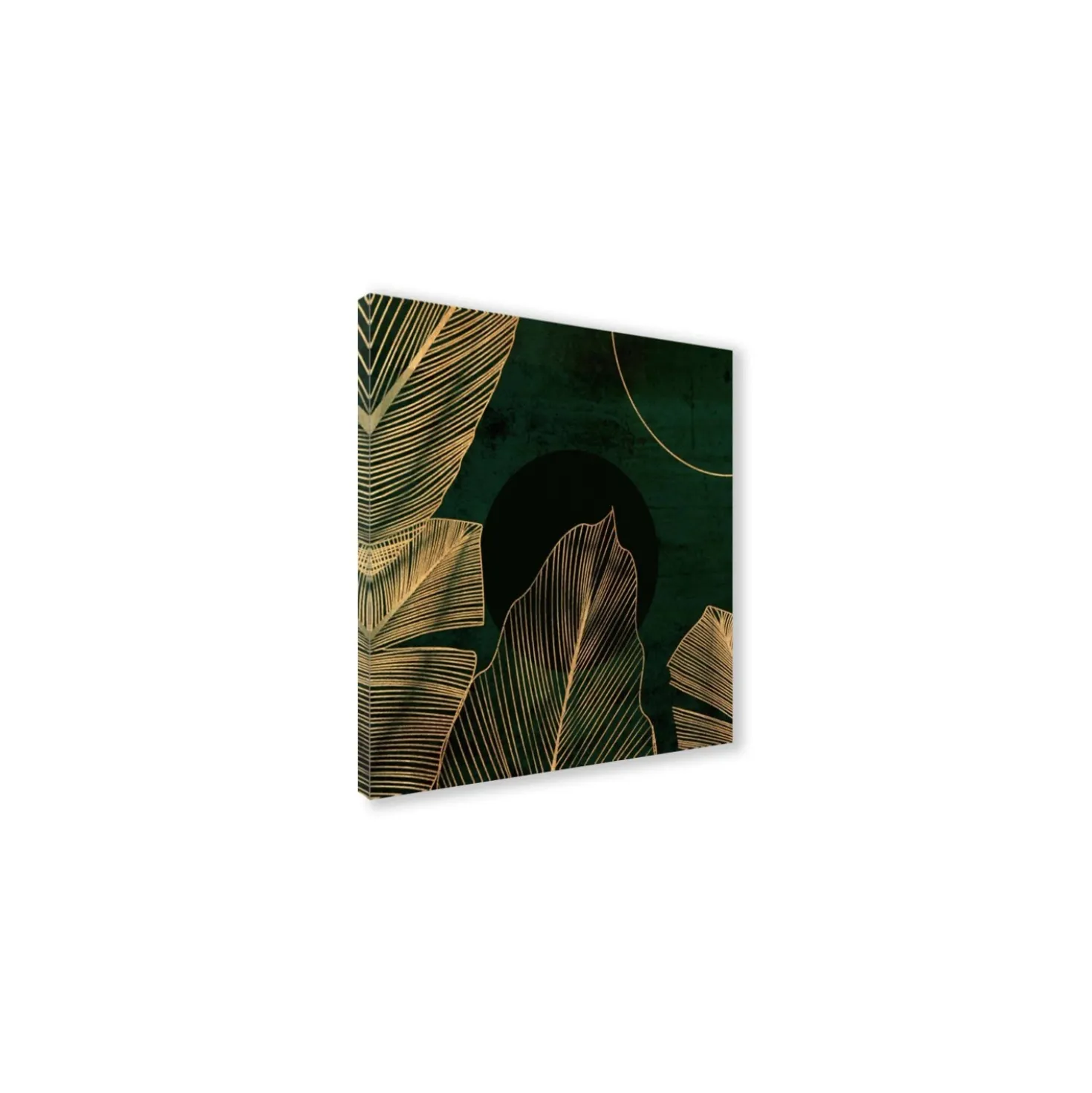 Canvas 30x30 cm set green & gold a