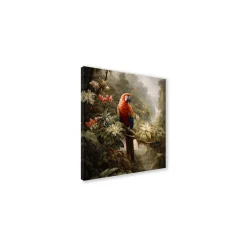 Canvas 30x30 cm set parrots - singolo