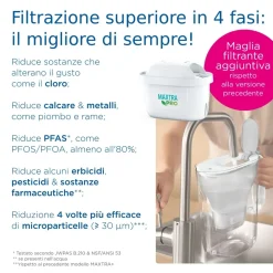 Caraffa filtrante per acqua Brita Marella White 2,4 l 3 filtri inclusi