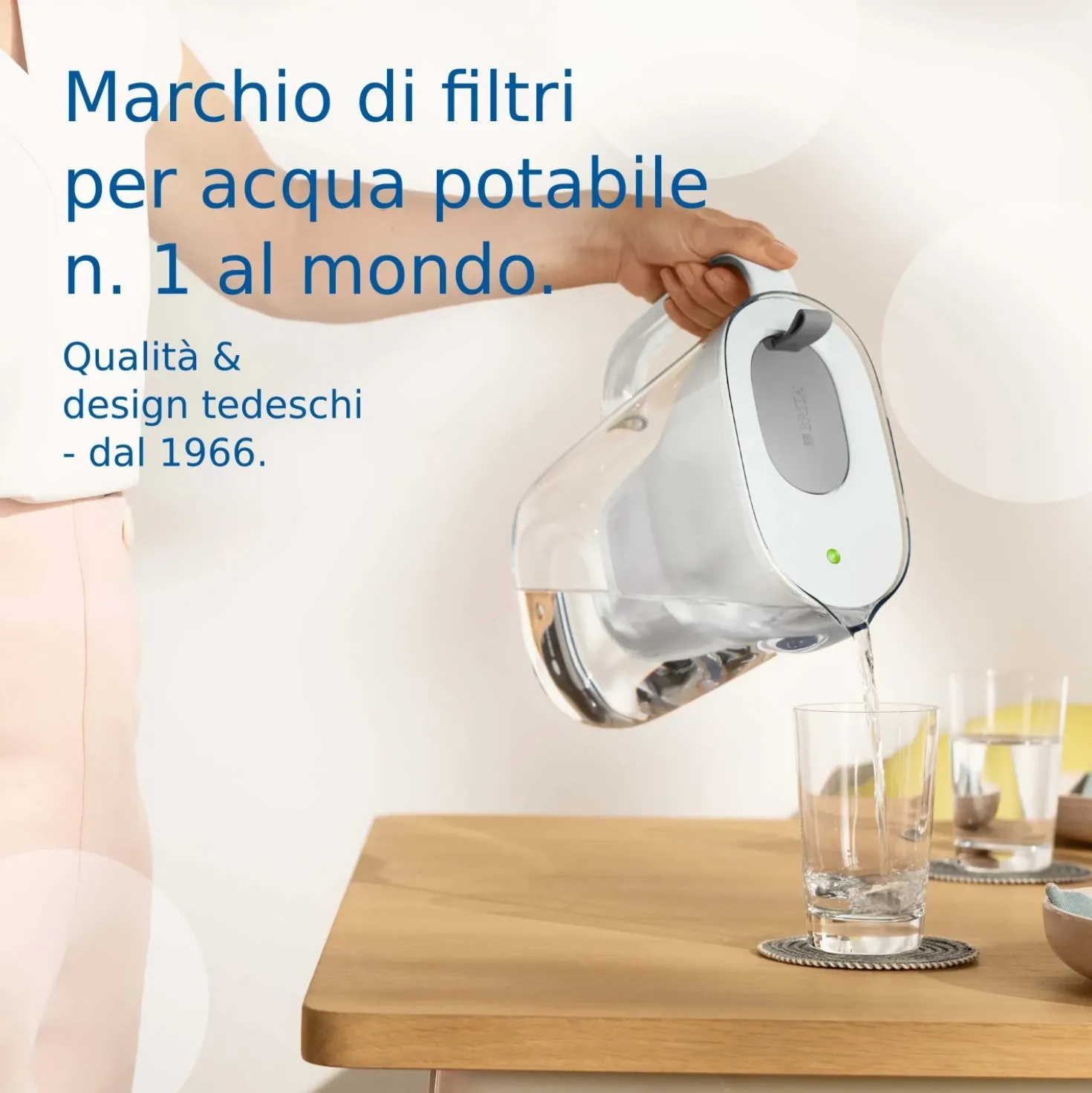 Caraffa filtrante per acqua Brita Style Grey 2,4 l con 1 filtro incluso