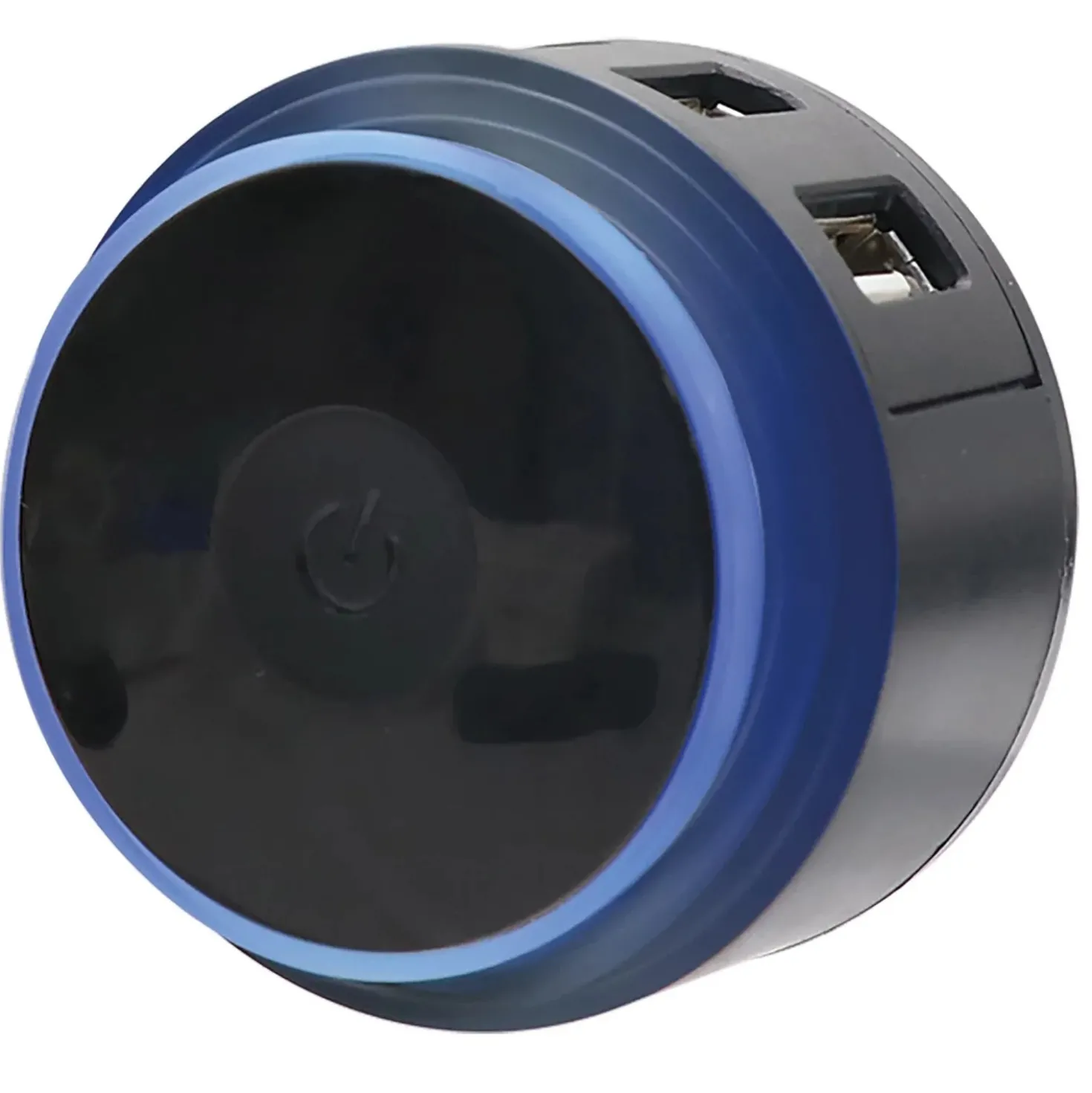Caricabatterie universale da rete con 3 Usb e luce led notturna nero