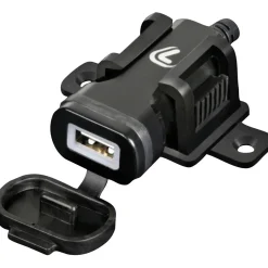 Caricatore USB da moto e auto 12/24V con con fissaggio a vite 2400mA