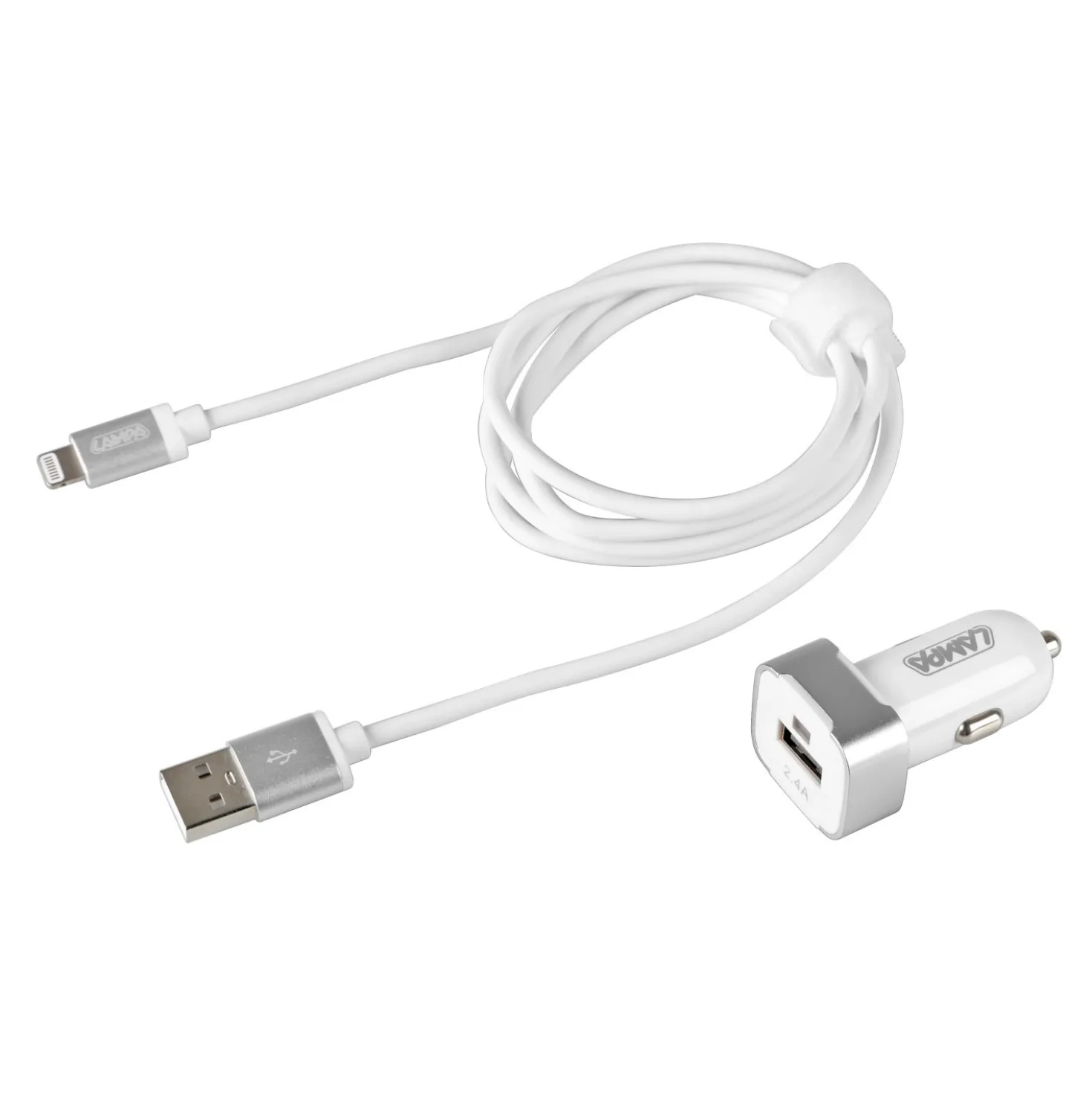 Caricatore Usb+Cavo dati e ricarica dispositivi Apple presa 8-pin Lightning