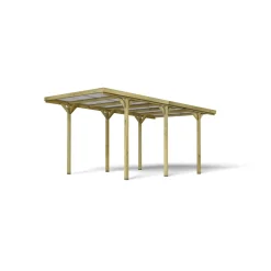 Carport Jean in legno 15,6 m² 6 pali