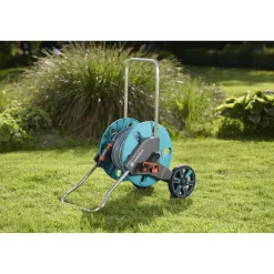 Carrello avvolgitubo Gardena CleverRoll M 38x43x67cm tubo 25 m lancia e raccordi