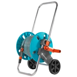 Carrello avvolgitubo Gardena AquaRoll S con tubo lancia e raccorderia