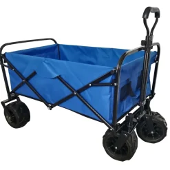 Carrello da trasporto pieghevole Verdelook 116x54x90 cm blu