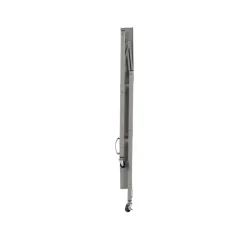 Carrello pieghevole in metallo con 3 cestelli e ruote 45x29 cm H 77 cm