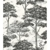 Carta da parati Bosco nero 10,05 m x 53 cm