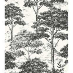 Carta da parati Bosco nero 10,05 m x 53 cm