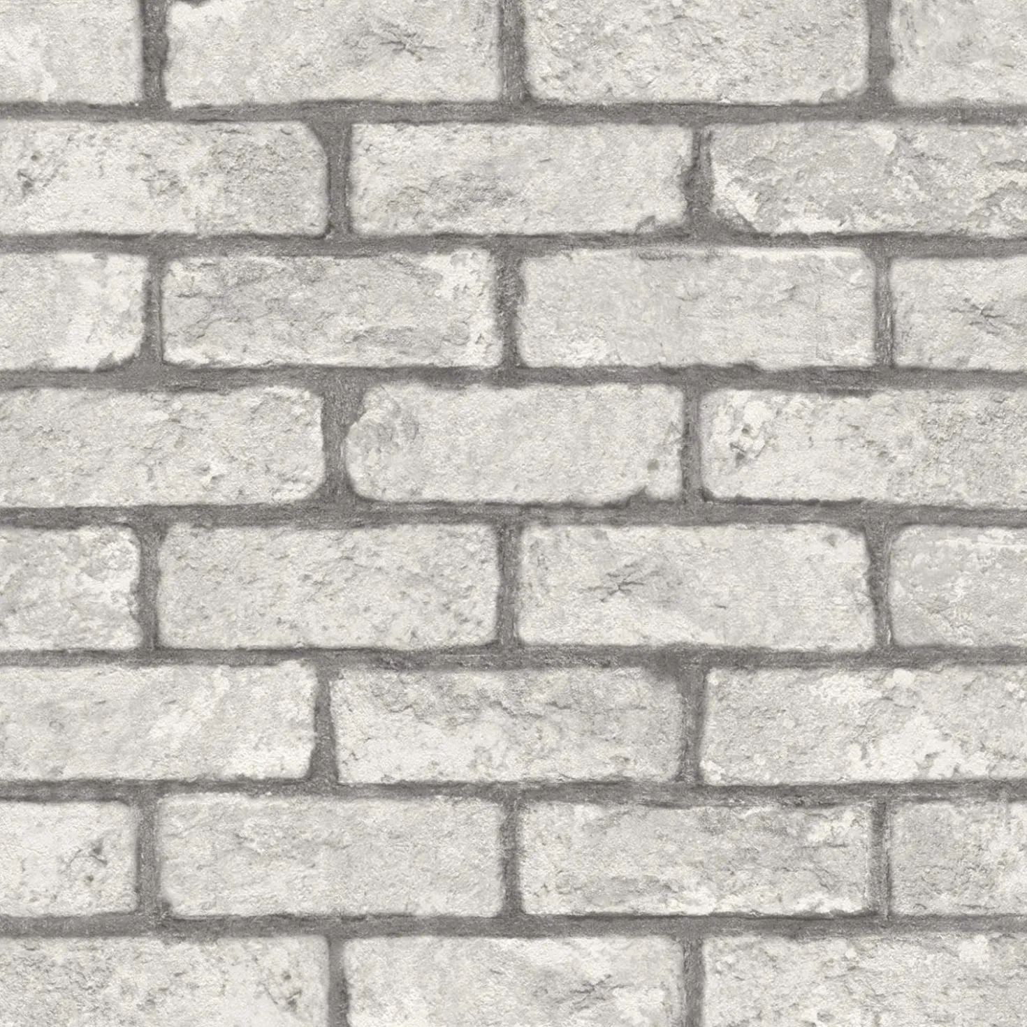 Carta da parati Mattone grigio 10,05 m x 53 cm