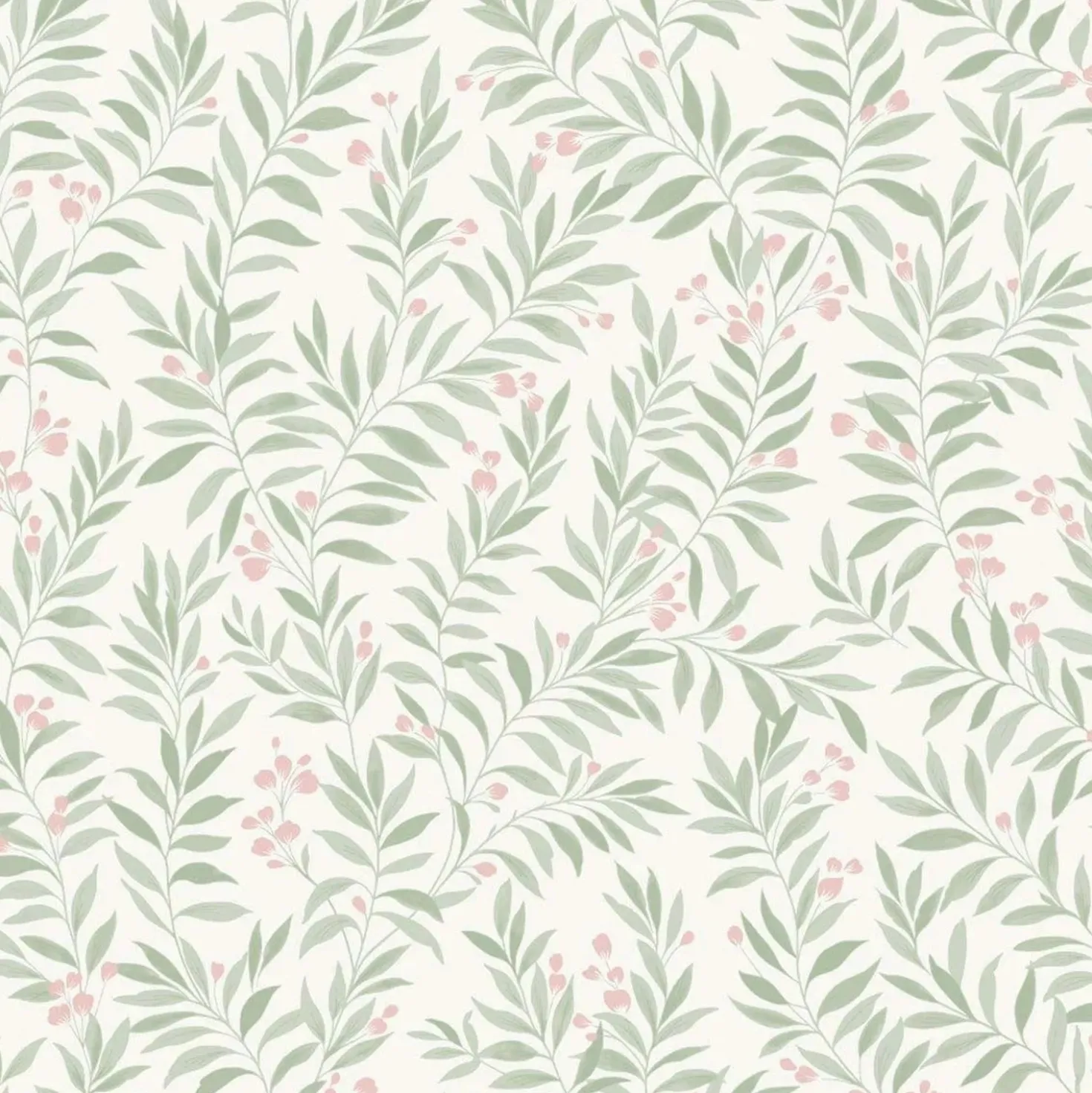 Carta da parati Morris verde 10,05 m x 53 cm