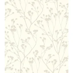 Carta da parati stilizzata crema
