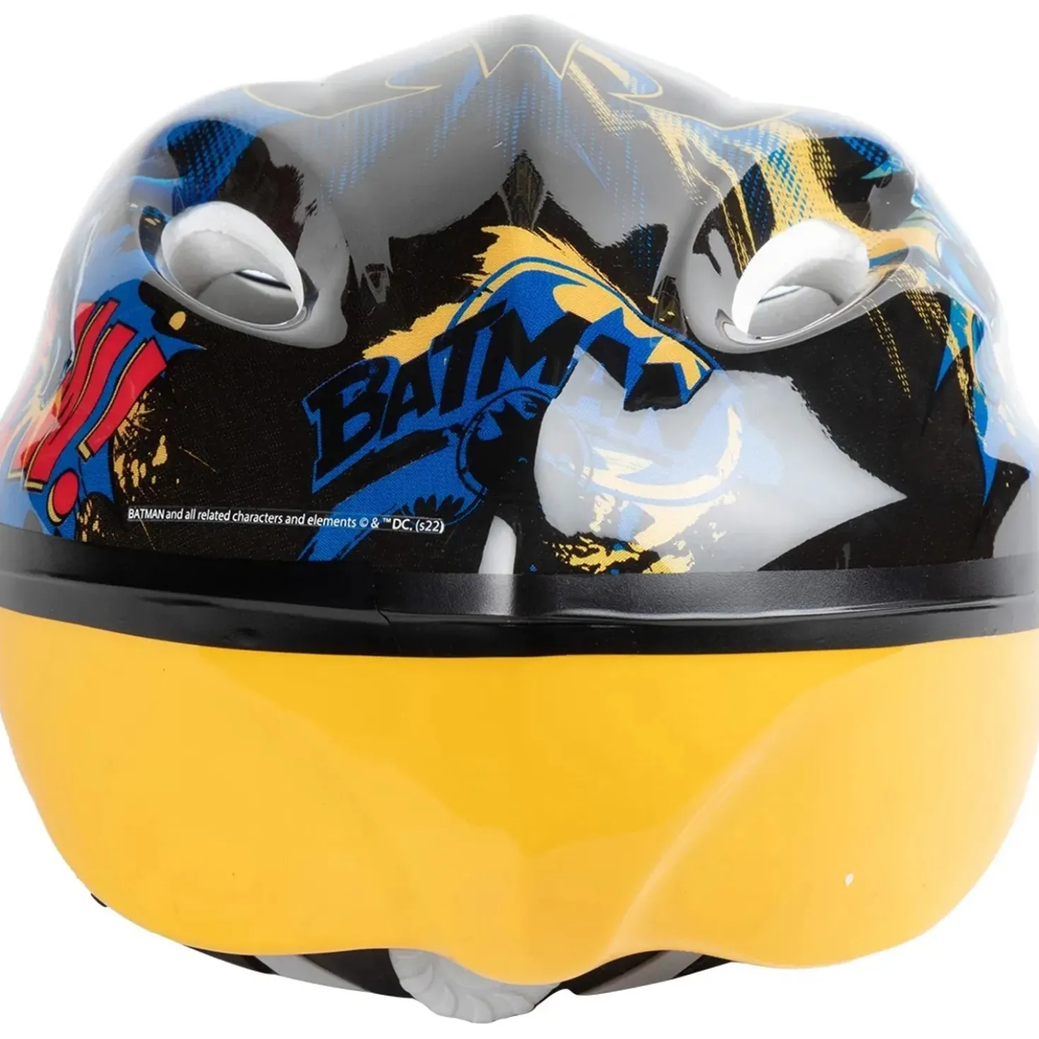 Caschetto bici Batman taglia M nero e giallo