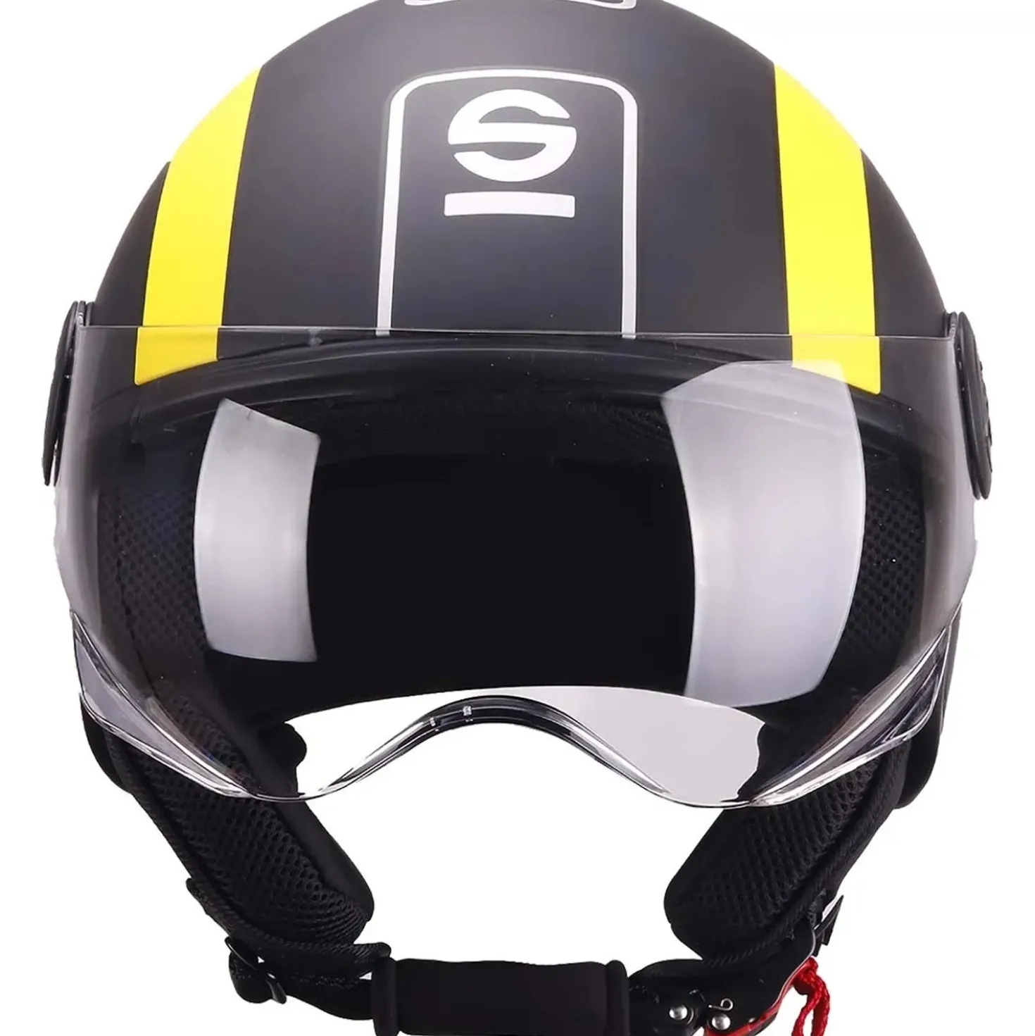 Casco moto Demi Jet Sparco SP601 nero/giallo L