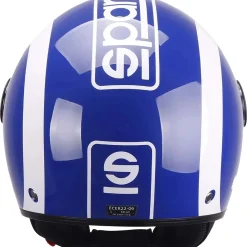Casco moto Demi Jet Sparco SP601 blu/bianco M