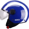 Casco moto Demi Jet Sparco SP601 blu/bianco L