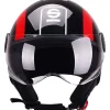 Casco moto Demi Jet Sparco SP601 nero/rosso M