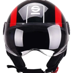 Casco moto Demi Jet Sparco SP601 nero/rosso M