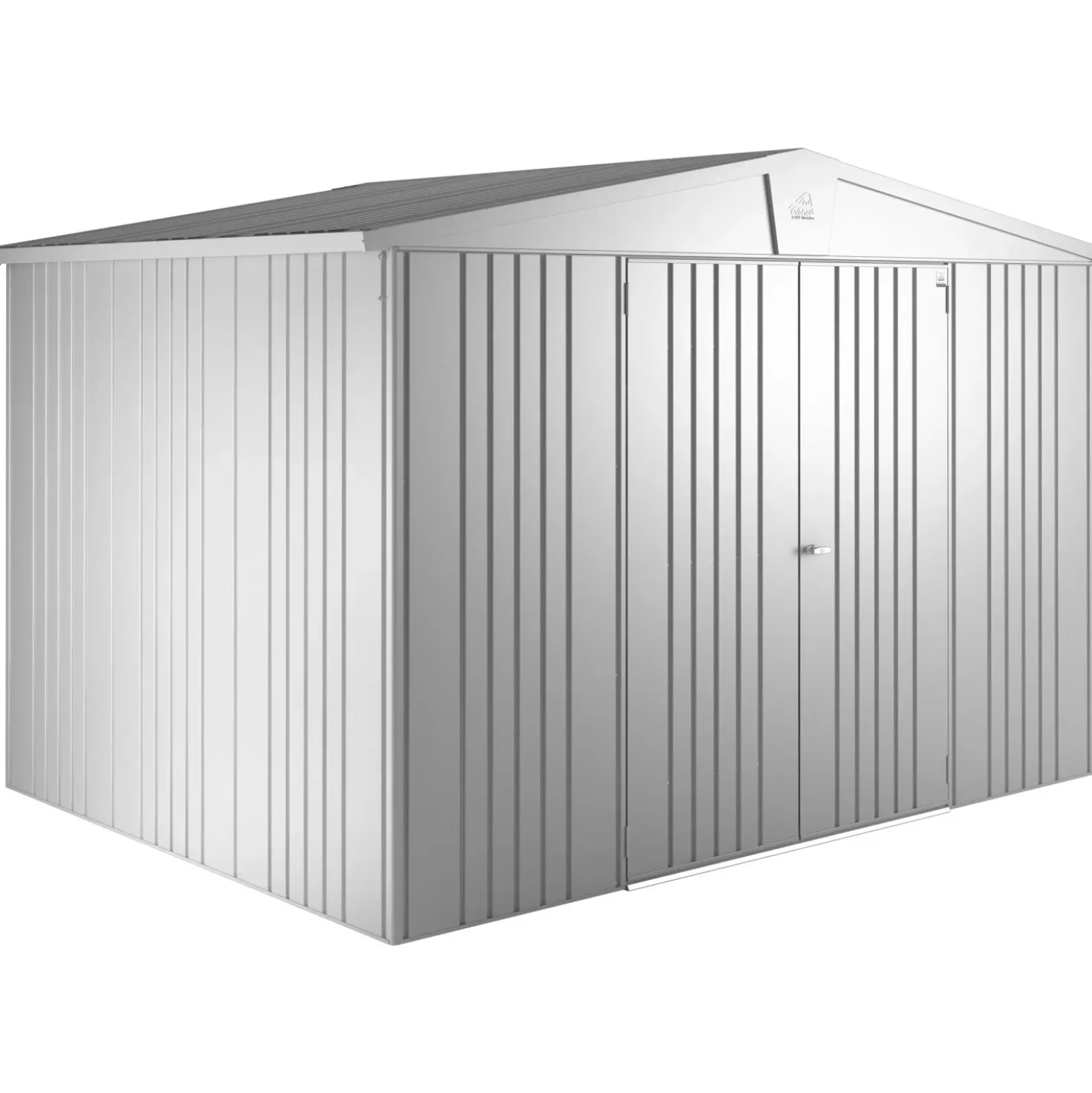 Casetta da giardino Biohort Europa sp 0,5 mm 209x316x228 cm argento 2 batt.
