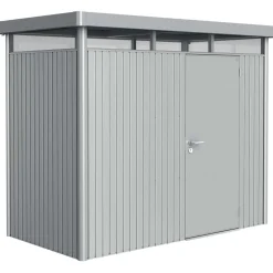 Casetta da giardino Biohort HighLine sp 0,5 mm 222x275x155 cm argento standard