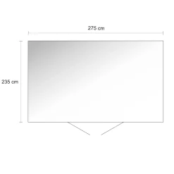 Casetta da giardino Biohort HighLine sp 0,5 mm 222x275x235 cm grigio 2 batt.